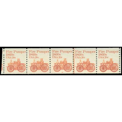 1908v 20c Fire Pumper Fine MNH Dry Gum PNC 16/5 P0531