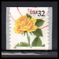 Used 3054 32c Yellow Rose Very Fine CNS 5566 PA6954
