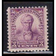 725 3c Daniel Webster Average Plus MNH O3613