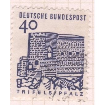 Germany 1964 - 40pf blue - trifels/pfalz - used