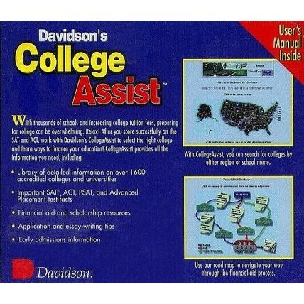 Davidson's College Assist (PC-CD-ROM, 1996) for Windows - NEW CD in SLEEVE