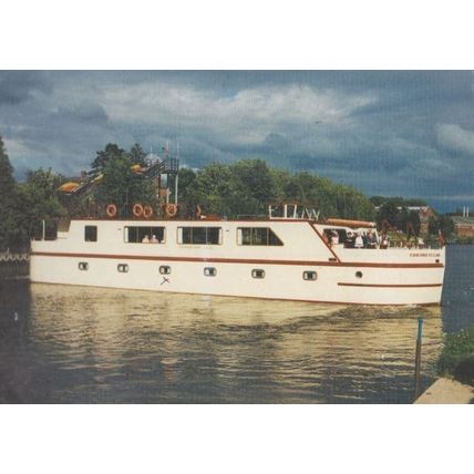Edward Elgar Holiday Boat Riverboat River Stern Cruises 1980s Postcard