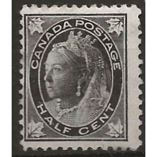 Canada 1897 SG142 1/2c Black (traces of gum) Mounted Mint ..