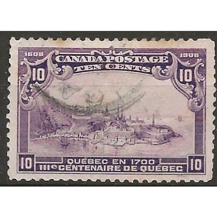 Canada 1908 SG193 10c Violet Good/Fine Used ..