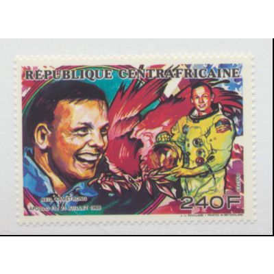 Central African Republic Stamp Scott #974, Mint Never Hinged, Neil Armstrong