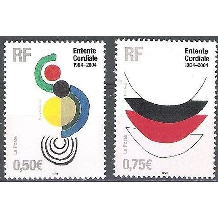 France 2004 Michel 3801 - 3802 Neuf ** Cote (2008) 3.00 € Entente cordiale