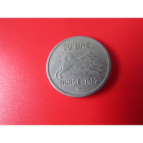1962 NORWAY FIFTY ORE FREE POST. AQ