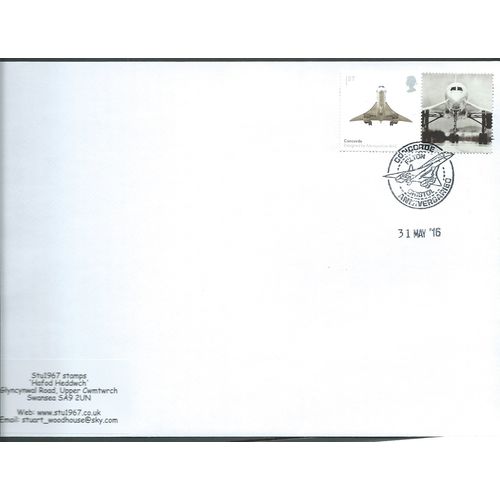 2016 1ST CONCORDE (EX SMILER)' CONCORDE- FILTON' COVER (EBIDPACK3946)