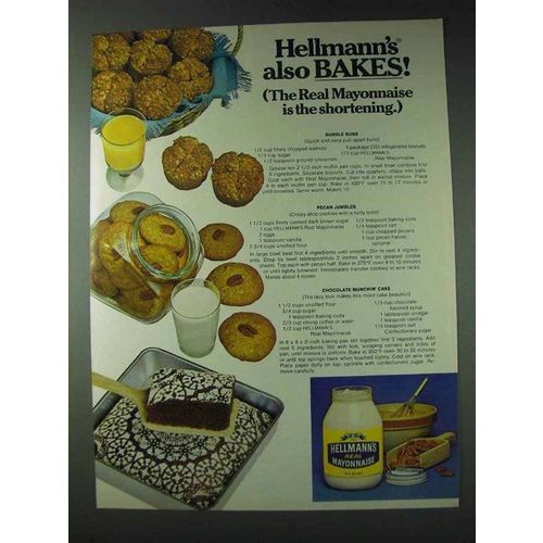 1978 Hellmann's Mayonnaise Ad - Bubble Buns