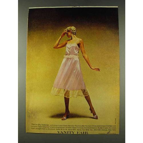 1978 Vanity Fair Lingerie Ad - Un-Shy Victorian