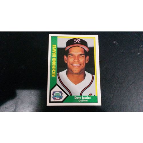 1990 CMC Card # 285 Dave Justice Excellent-Mint (6) Richmond Braves