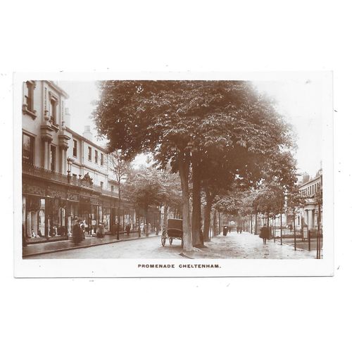 REAL PHOTOGRAPHIC POSTCARD OF THE PROMENADE CHELTENHAM GLOUCESTERSHIRE (3566)