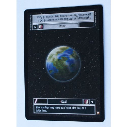 Star Wars CCG: Special Edition Limited # Kuat (A) dark 1998 decipher