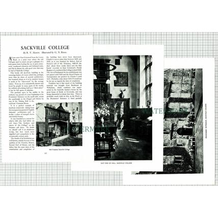 (6611) Sackville College Sussex - 1954 Article