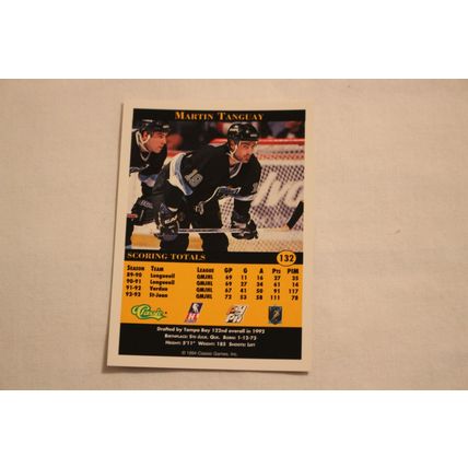 Martin Tanguay 1994 Classic Pro Prospects NO. 132