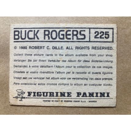 Buck Rogers Sticker # 225 (A) unused 1980 Panini