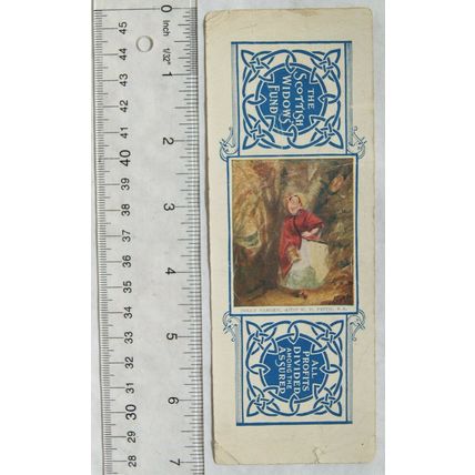 Vintage bookmark - Scottish Widows Fund, Dolly Varden, W. P. Frith