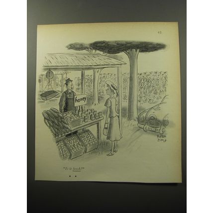 1951 Cartoon by Robert Day - Is it fresh!