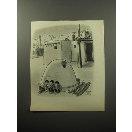 1951 Cartoon by Robert Day - Kids Smoking