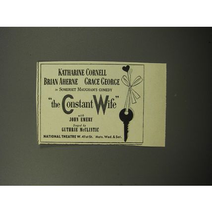 1951 National Theatre The Constant Wife Play Advertisement