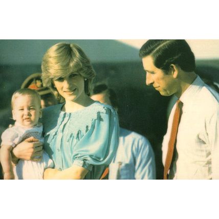 Prince Charles Princess Diana Alice Springs Australia Postcard