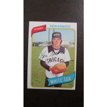 1980 Topps Ken Kravec Chicago White Sox Card #575