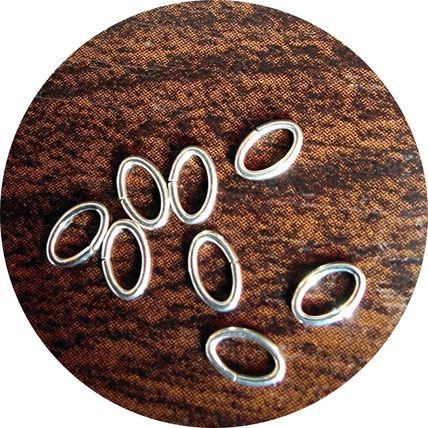3.5x5.3 mm 925 Sterling Silver Oval Open Jump Rings Jewellery Making/Repair C7