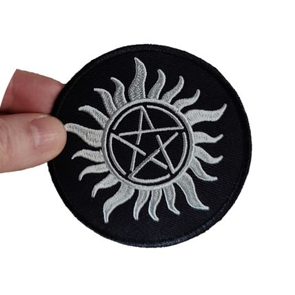 Anti-Possession Witch Wiccan Iron On Patch Patches Sew Embroidered Badge P122