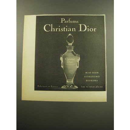 1959 Christian Dior Perfume Advertisement