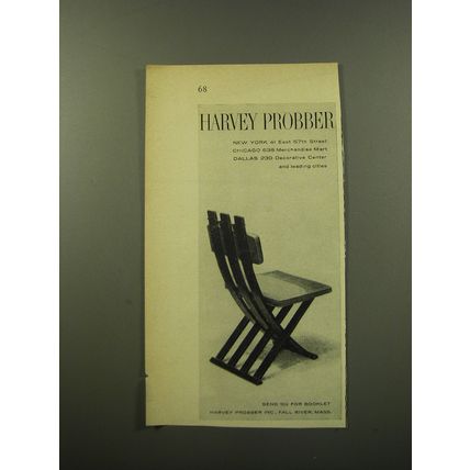 1959 Harvey Probber Chair Advertisement
