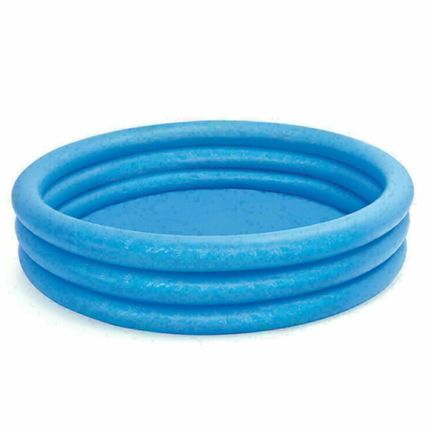 NEW INTEX 3 Ring Crystal Blue Paddling Swimming Pool Kids Garden Play 58" x 13"