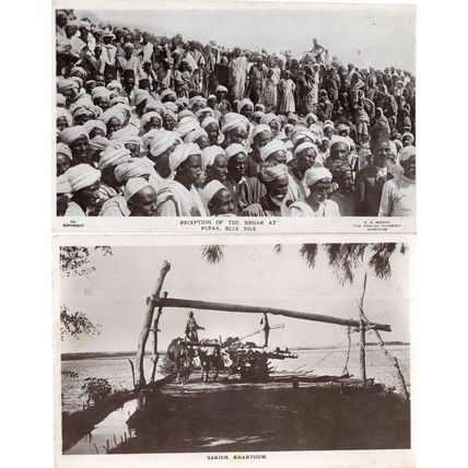 Reception Of The Sirdar At Rufaa Blue Nile Khartoum Africa 2x Postcard