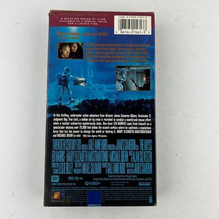 The Abyss VHS Video Tape