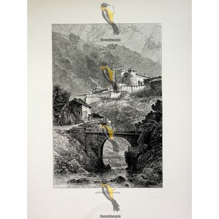 Chateau Queyras, France, Book Illustration (Print), c1875