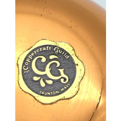 Coppercraft Guild Taunton, Mass. Candle Holder & Cup 2.5 Inches High Vintage Set