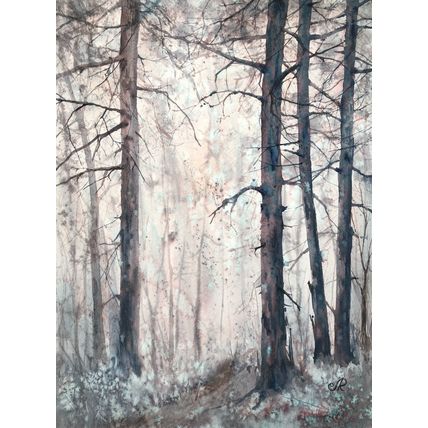 Forest Watercolor Painting Original