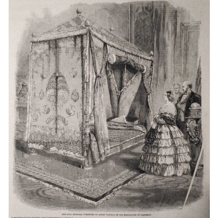The Gold Bedstead Presented to Queen Victoria by the Maharajah of Cashmere 1859