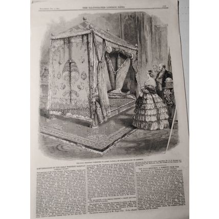 The Gold Bedstead Presented to Queen Victoria by the Maharajah of Cashmere 1859