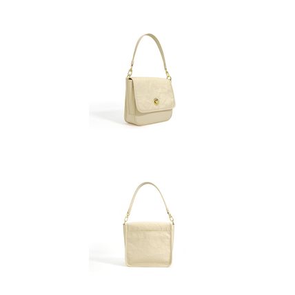 Genuine Leather Women Tote Handbags Crossbody Bag White