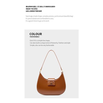 Genuine Leather Women Handbags College Crossbody Messenger Bag Brown