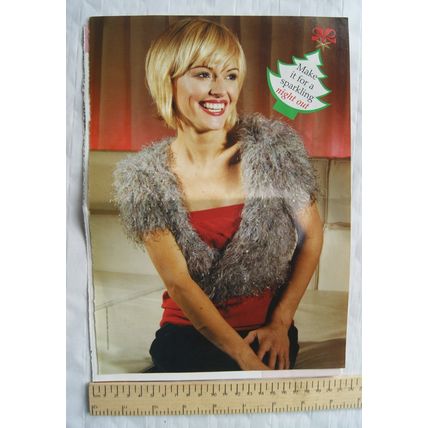 2006 Knitting Christmas Special, Tinsel Town Tie-up Top, Wendy Chic, 81-107 cm