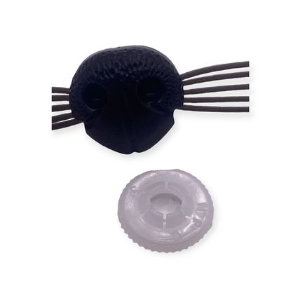 Plastic Animal Nose With Whiskers Safety Nose for Soft Toys Inc Back Washer