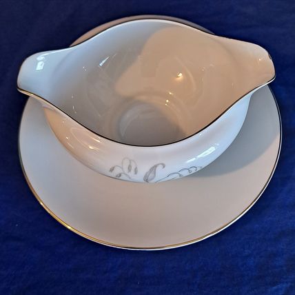 KAYSONS Fine China GOLDEN RHAPSODY GRAVY BOAT & Underplate Bowl Plate Japan 1961