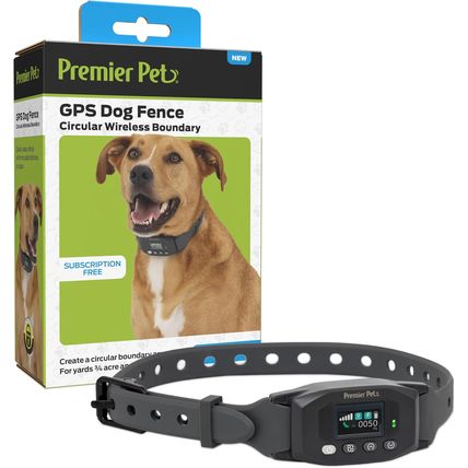 Premier Pet GPS Dog Fence Collar-Circular Wireless Boundary-NEW-SEALED-FAST SHIP