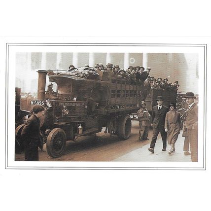 Postcard Steam Lorry William Hampton General Strike 1926 London City Workers