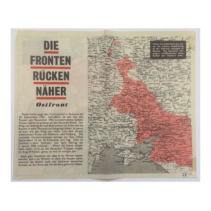 Original WW2 British Air Drop Propaganda Leaflet. - Code G.77. - 1943.
