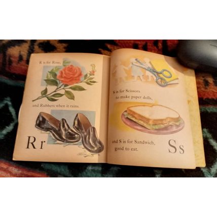 Little Golden Activity Book ABC Around The House (A) Edition All Intacted 1957