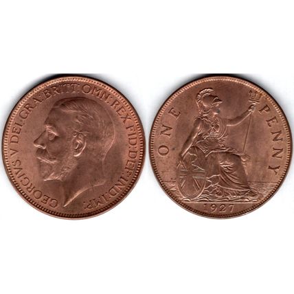 Great Britain. George V. Penny 1927 AU. dy23379
