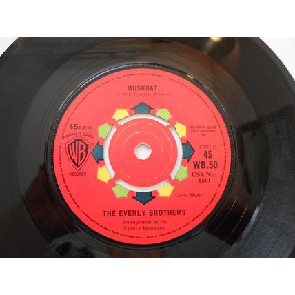 7" 1961. THE EVERLY BROTHERS. MUSKRAT. WB50.DONT BLAME ME.VERY GOOD.
