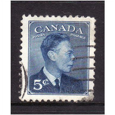 CANADA 1949 5c BLUE SG 418 FINE USED #3